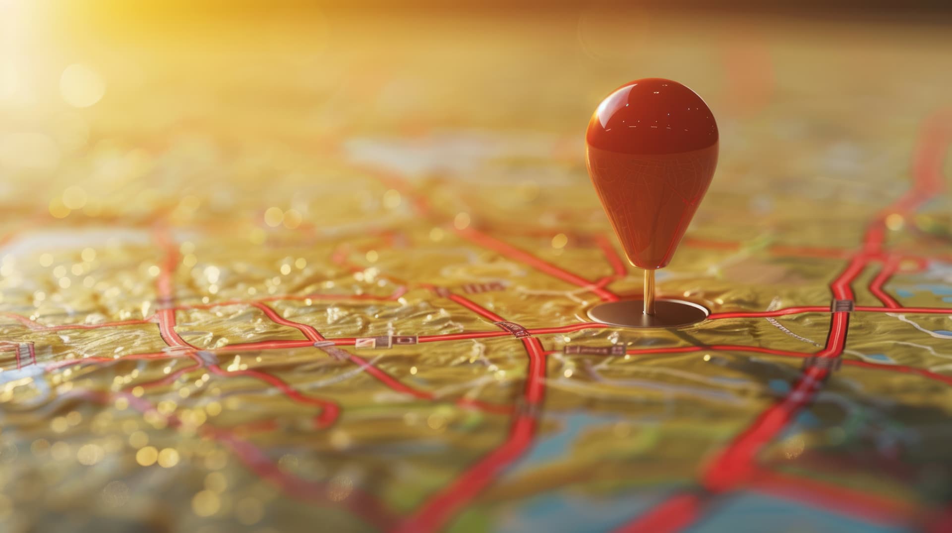 Location Pin auf Karte symbolisiert regionale SEO für Pflegeeinrichtungen